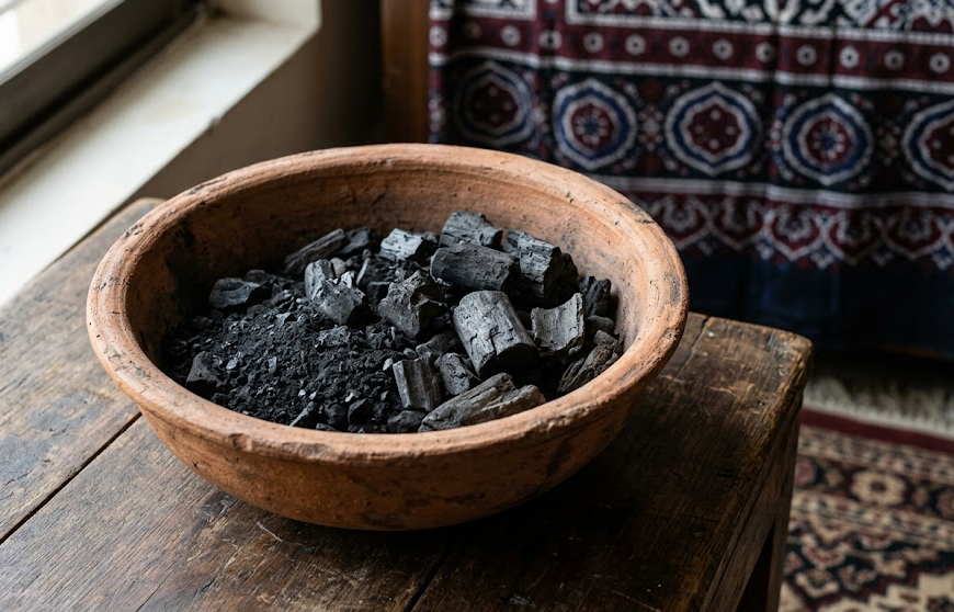 Activated charcoal capsules for gas and bloating
