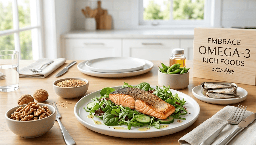 Eat more omega-3 rich foods for reducing inflammation naturally