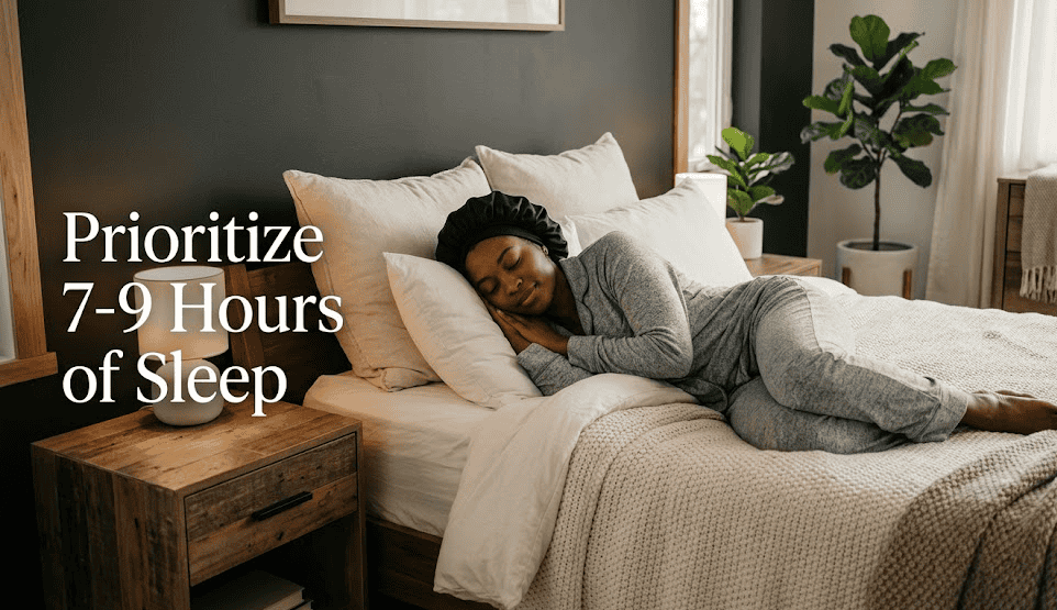 Prioritize 7 to 9 hours of sleep for reducing inflammation naturally